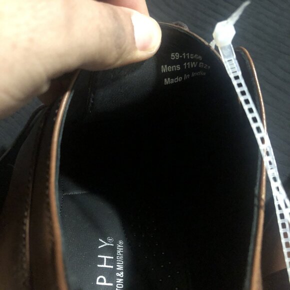 J Murphy by Johnston & Murphy Men's Dress Shoes, Size 11, Brown, Leather - Picture 4 of 6